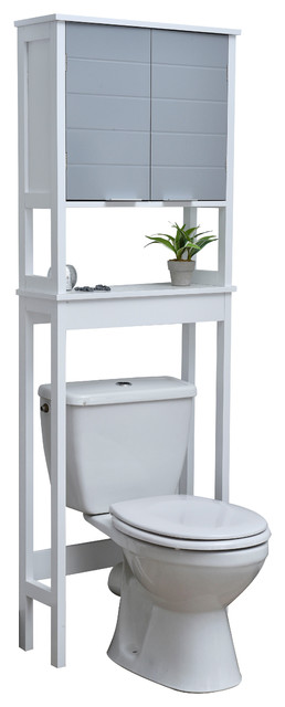 Bathroom Over The Toilet Space Saver Cabinet Modern D White And