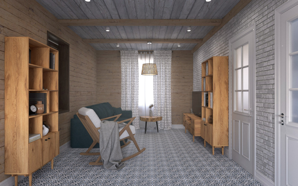 Дизайн проект дачного дома 70м