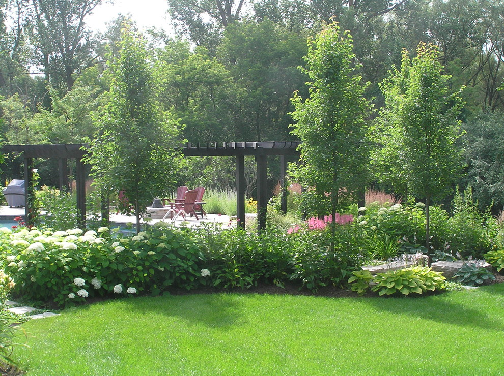 This is an example of a traditional garden in Toronto.