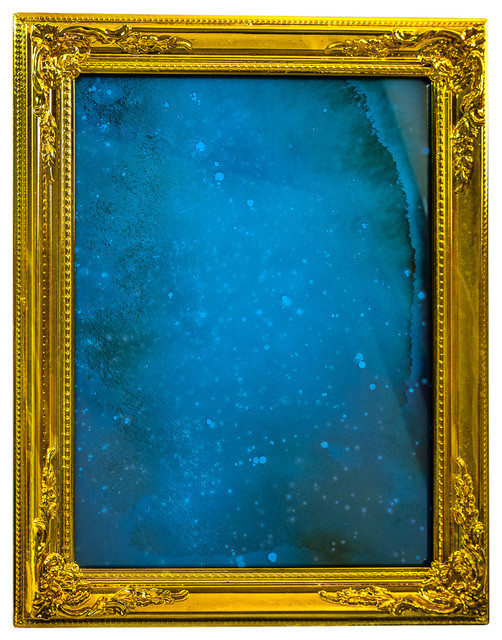 Art Dallas Antique Mirror Vintage Blue Traditional Wall Mirrors