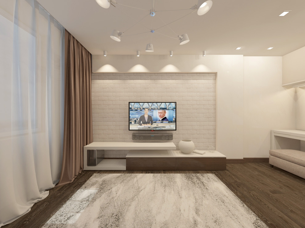 дизайн-проект комнаты жилой в однокомнатной квартире Н. Новгород, ул Спутника