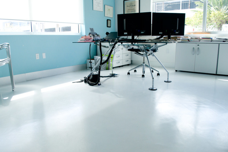 Microtopping and Polished Concrete - Home Office - Miami - by Perfect ...
