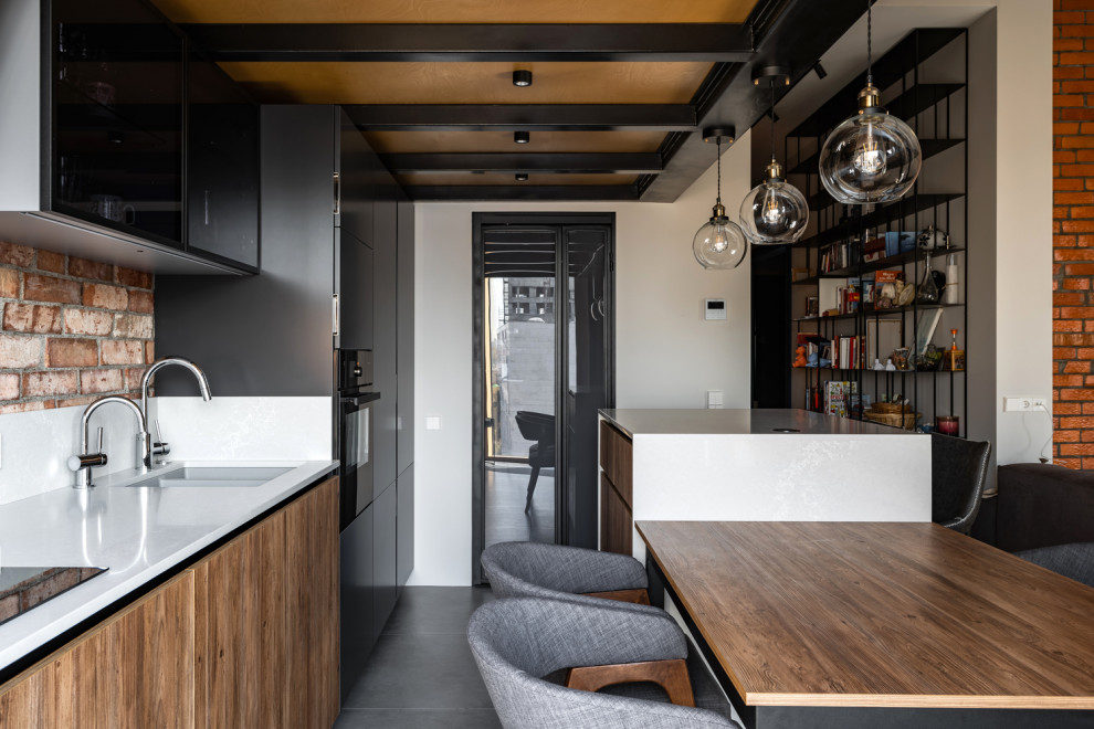 Нестандартное решение для зоны отдыха на кухне