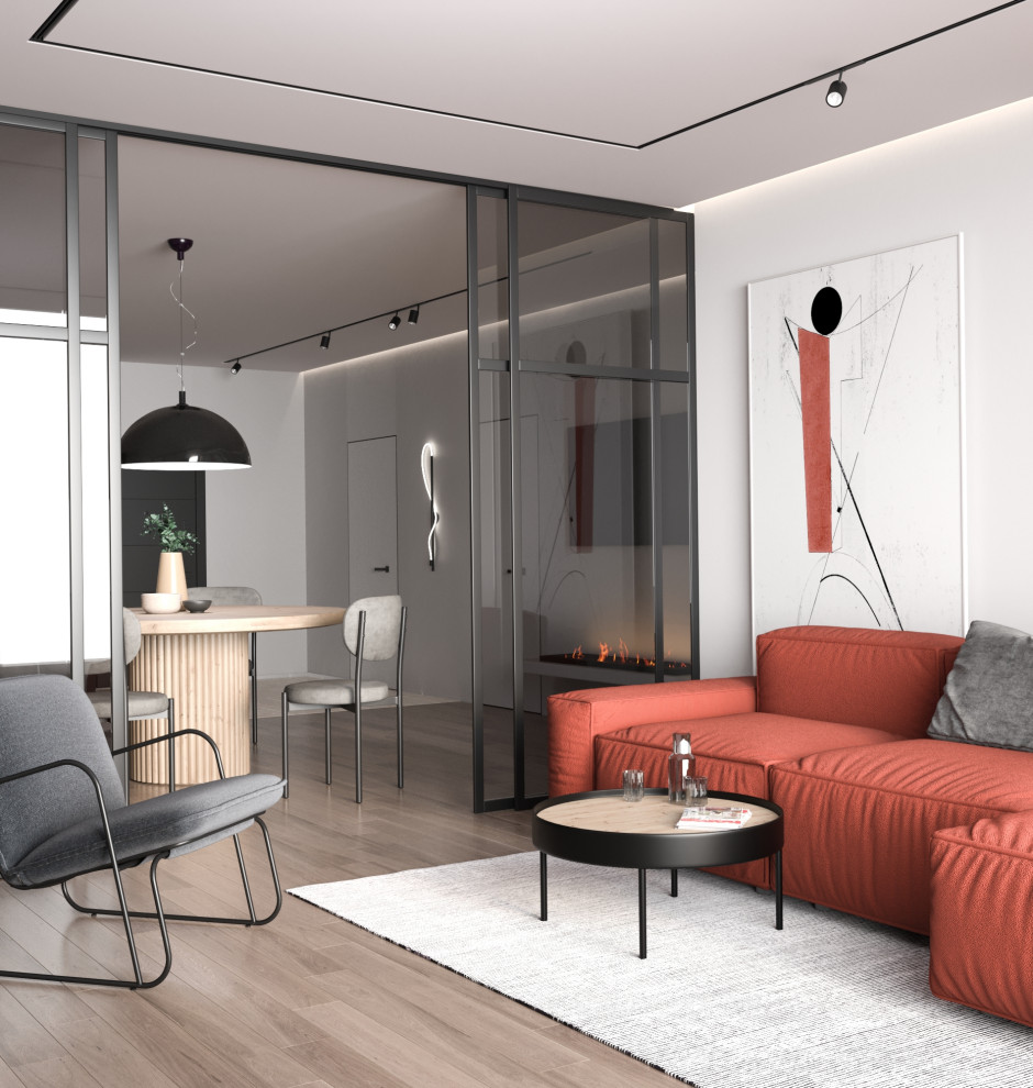 Визуализация кухни-гостиной