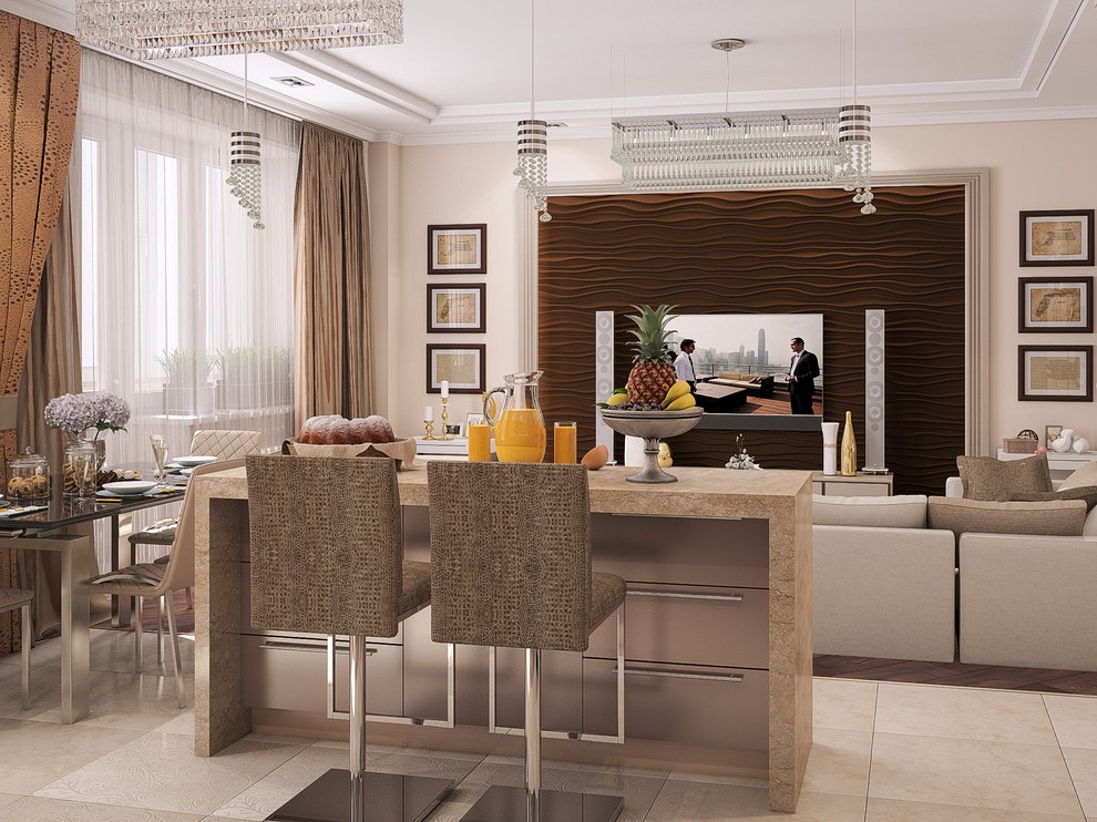 3-х комнатная квартира в ЖК Мичуринский, 107 кв.м.