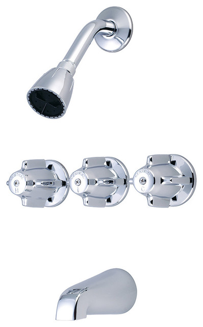 Central Brass Three Handle Tub And Shower Trim Kit