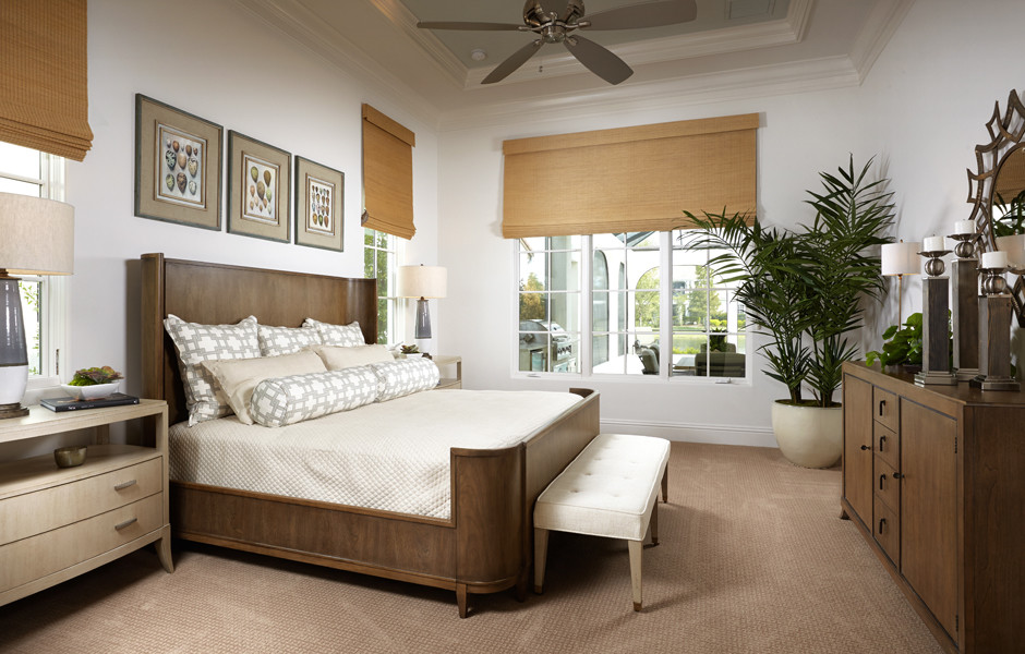 Contemporary bedroom in Tampa.