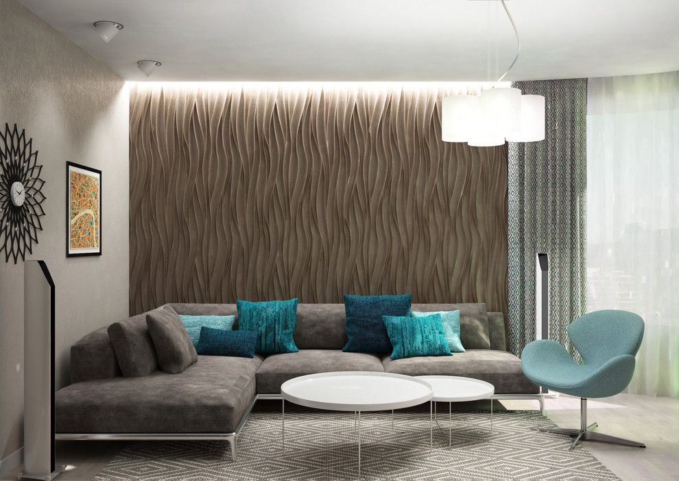 Яркая квартира для молодой пары