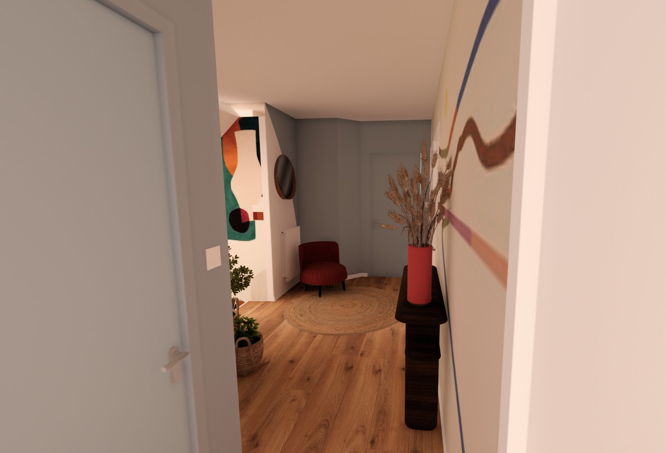 Créer une ambiance arty et chaleureuse dans une superbe maison contemporaine