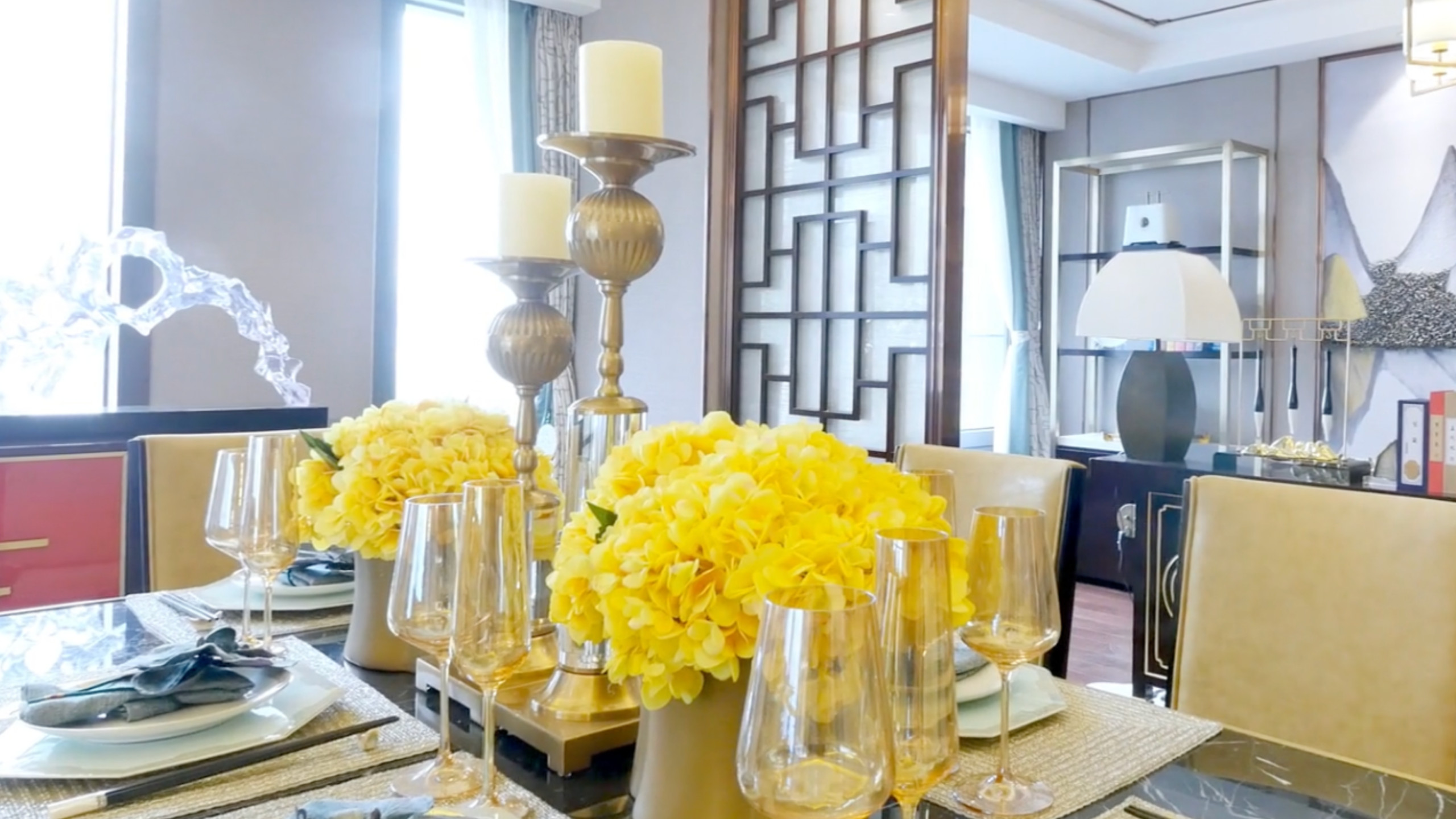 Modern Luxury Dining Room with Rich Textures in St Albans