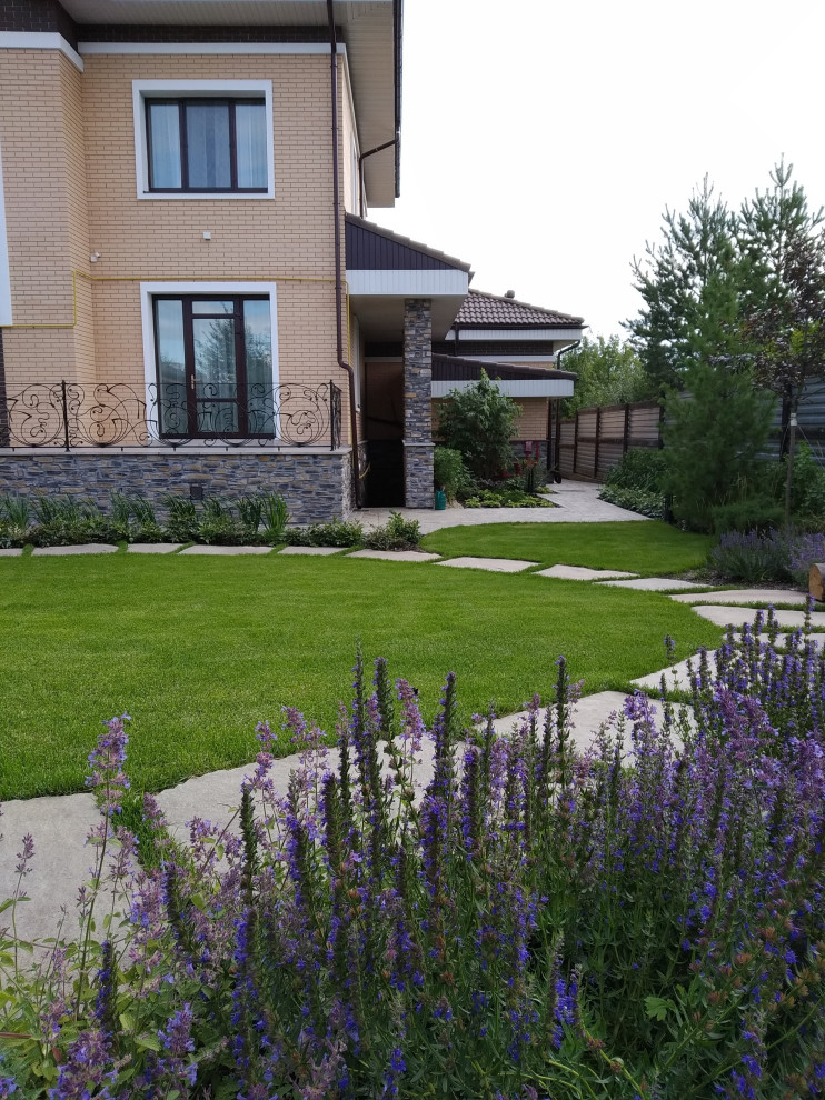 Сад с подпорными стенами