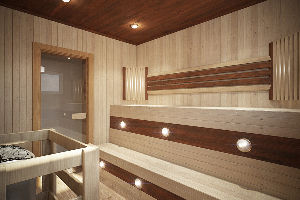 деревянный дом из бруса в поселке Зеленая роща