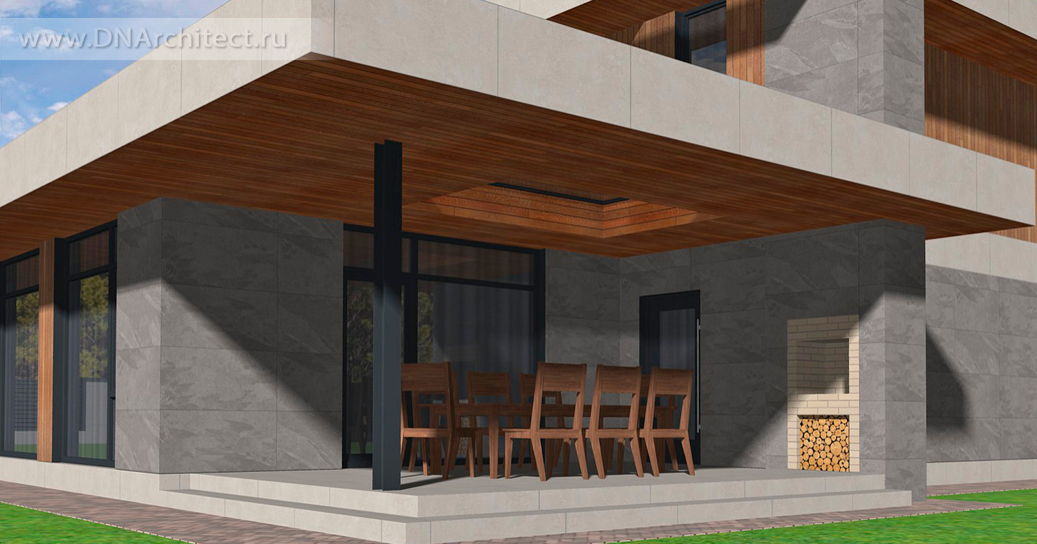 Проект дома Z-192-G в стиле минимализм