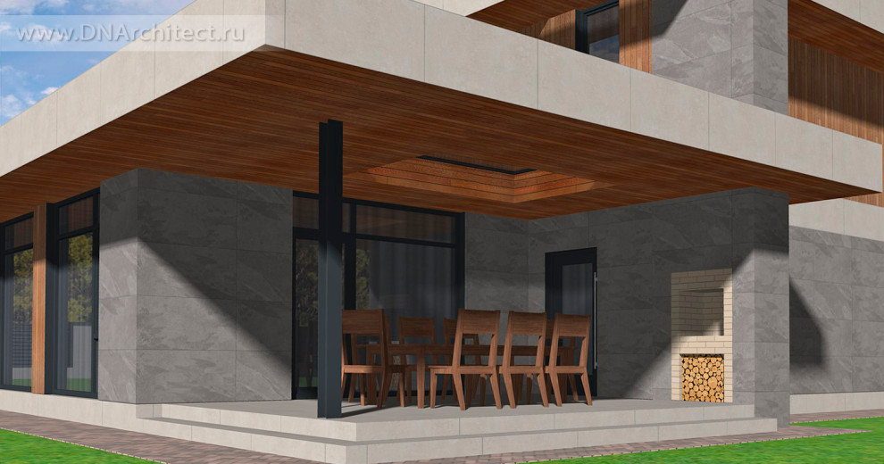 Проект дома Z-192-G в стиле минимализм