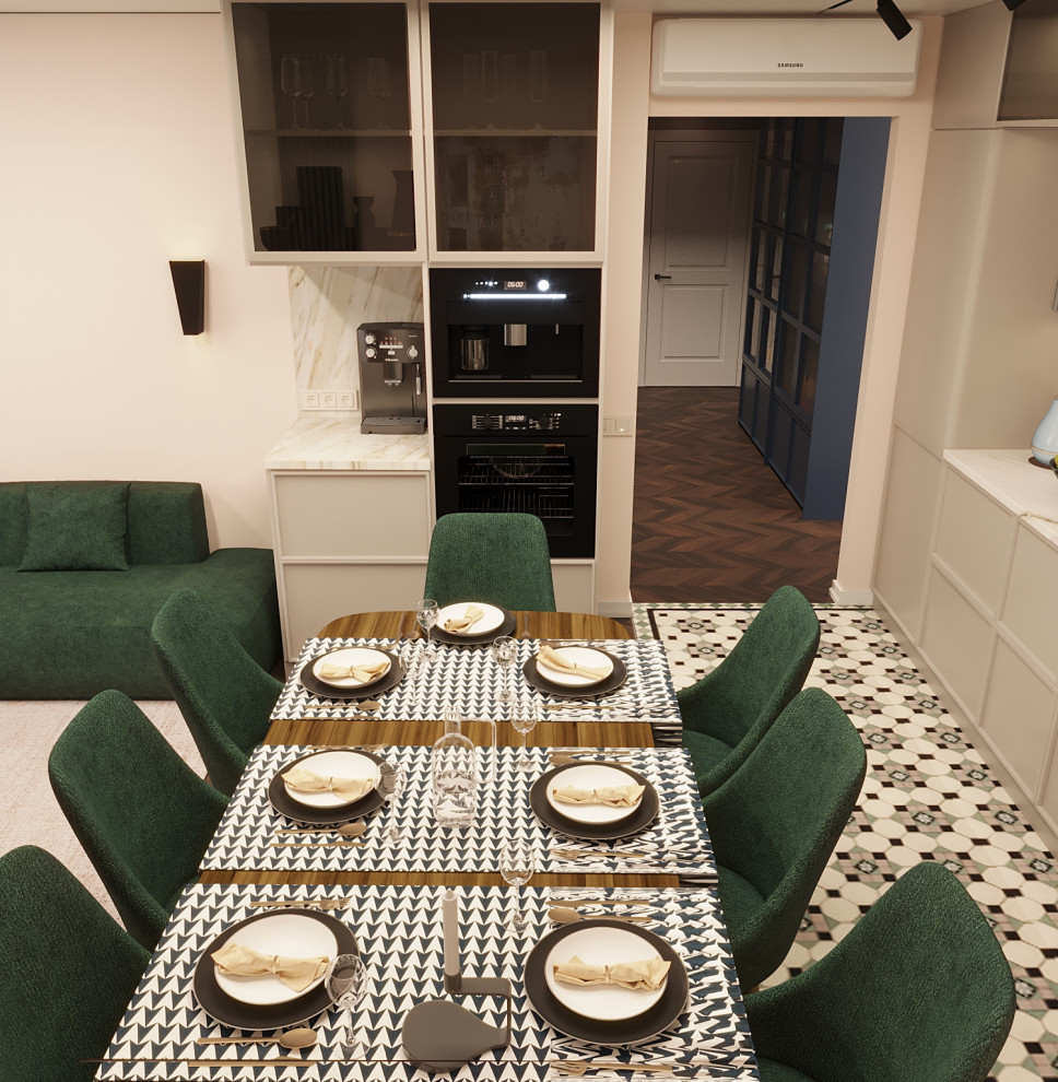 Дизайн проект 4-х комнатной квартиры, 117 кв.м