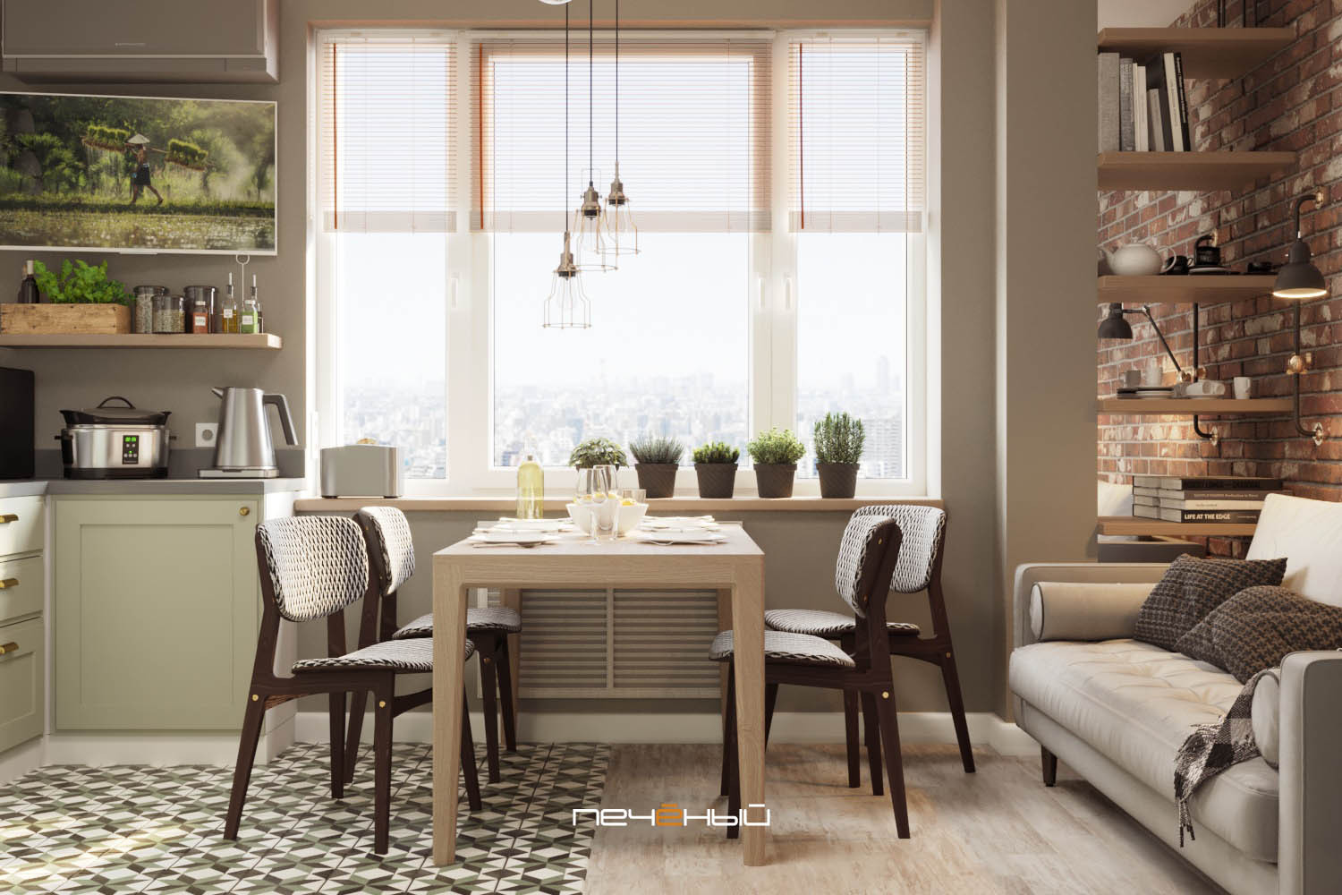 Кирпич в квартире