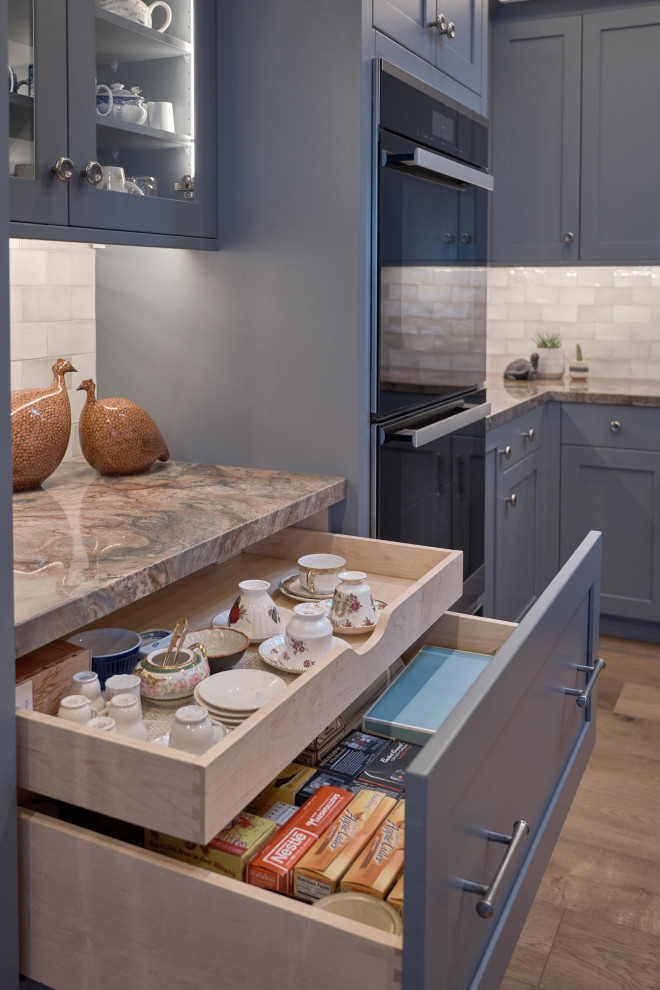 Design ideas for a transitional kitchen in San Francisco.