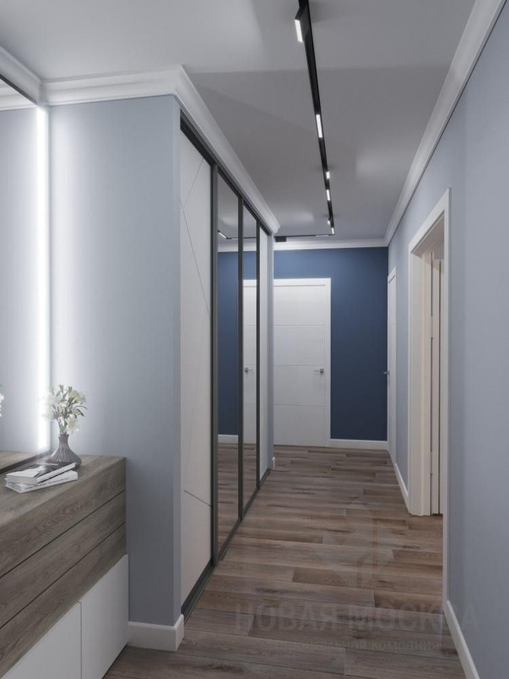 Дизайн-проект трехкомнатной квартиры площадью 87 кв.м в ЖК «Лучи»