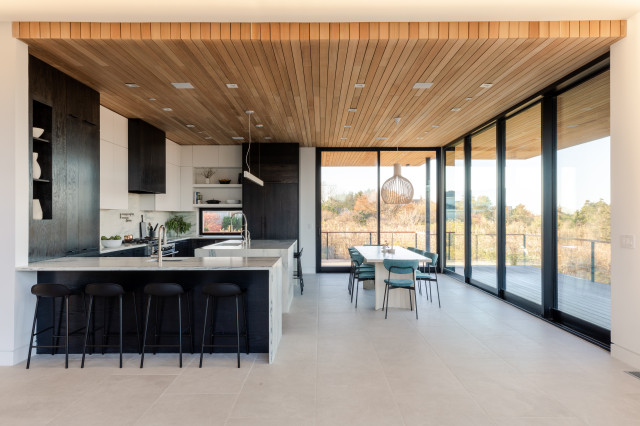 Westhampton Modern Beach House modern-kueche