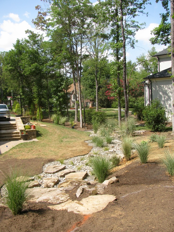 Design ideas for a transitional landscaping in Charlotte.