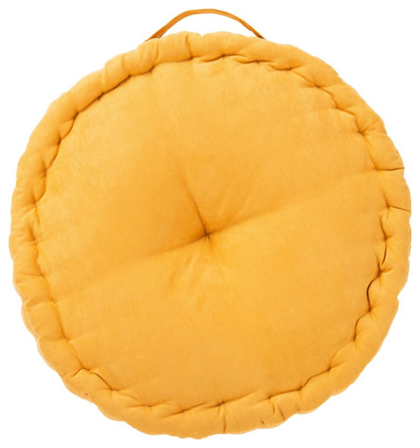 Safavieh Payton Floor Pillow Mustard 20" X 20"