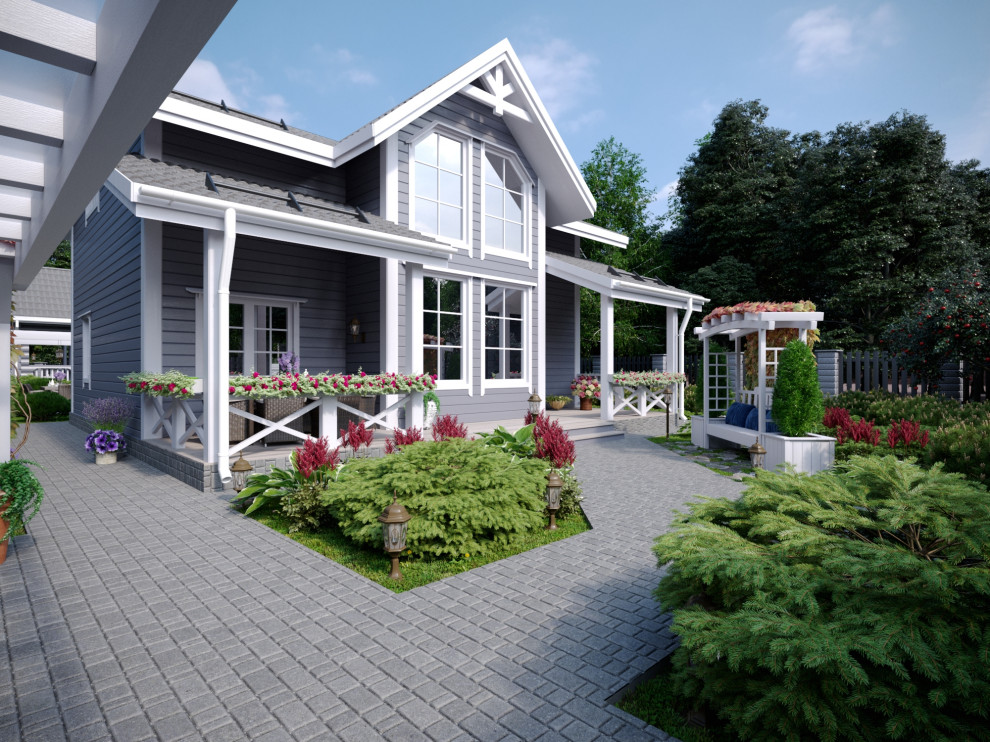 Ландшафтный дизайн в миксе стилей Прованс и Французской классики