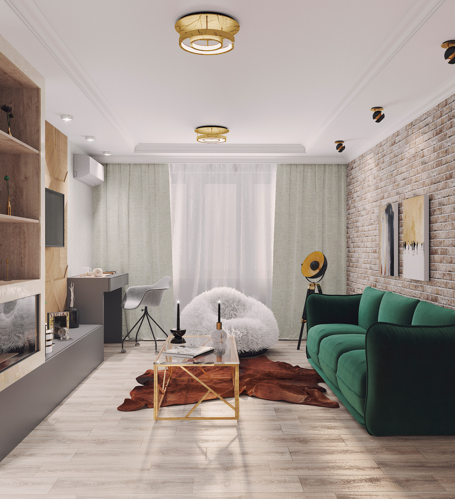 3-ком. квартира в стиле фьюжн