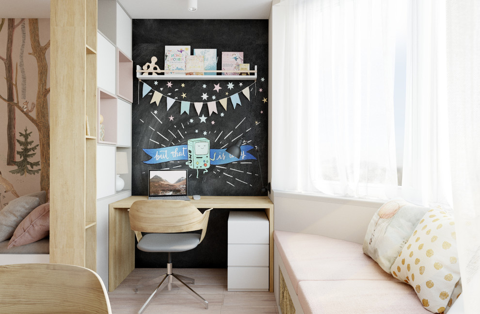 Дизайн двухкомнатной квартиры в лавандовых акцентах