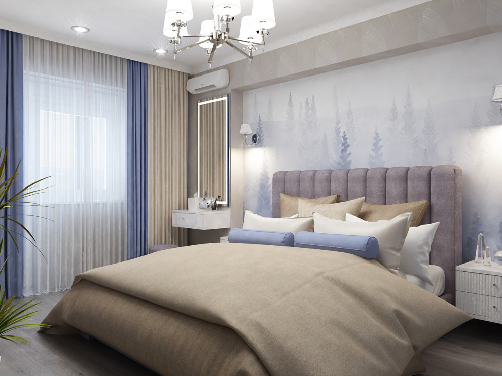 Спальня. 2 варианта визуализации & реализация