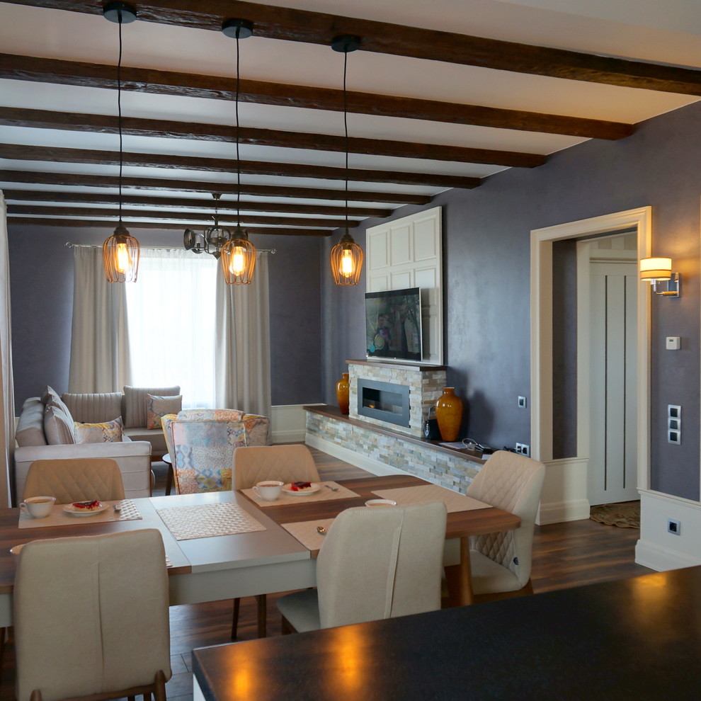 Реализованный интерьер загородного дома