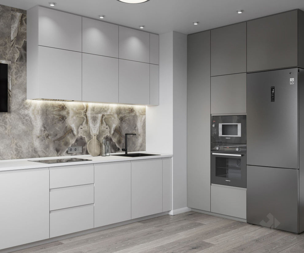 Дизайн-проект трехкомнатной квартиры ЖК "Лучи"