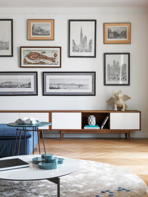 Капитанская contemporary-vardagsrum