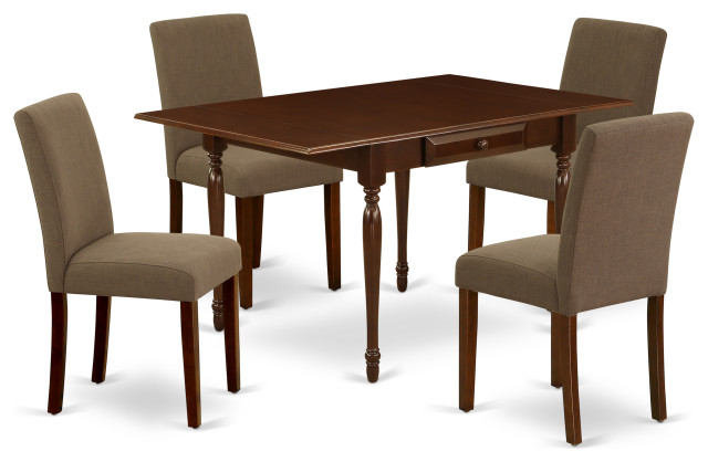 Parson Chairs Coffee Drop Leaf Table, Parsons Style Dining Room Sets