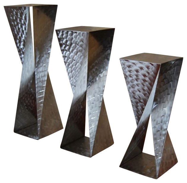 Twist Table Base, Dining Height, 14"x14"x29" Contemporary Table