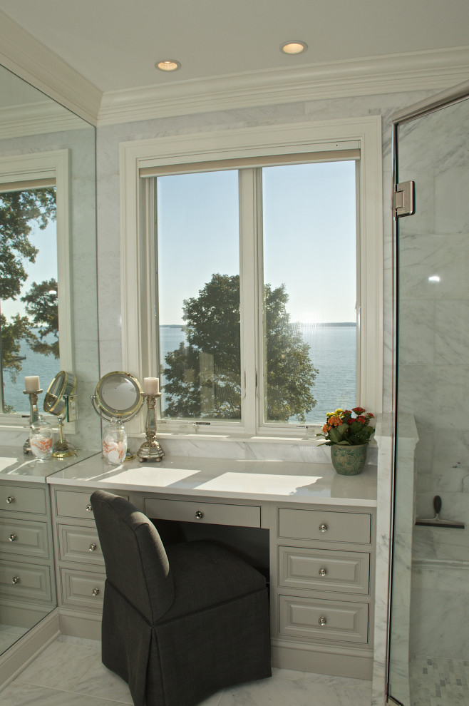 MASTER BATH CARRARA MARBLE