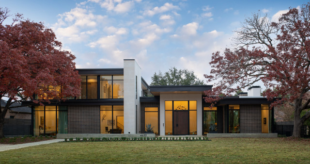 Crooked Lane contemporain-facade