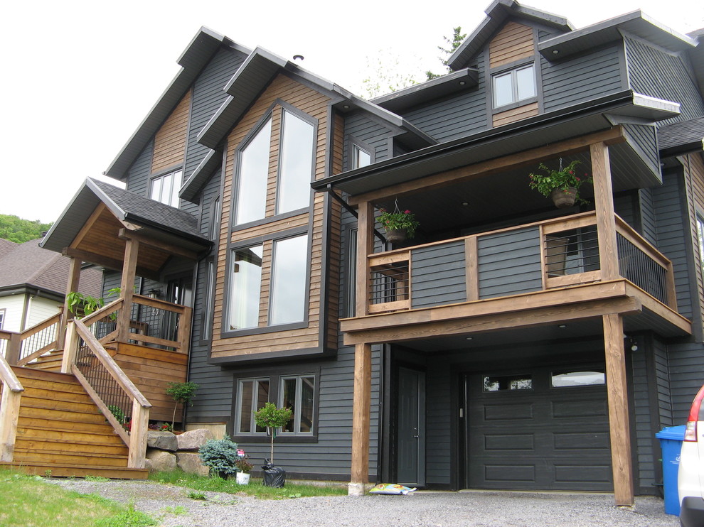 Wood siding Rustic Exterior Montreal by Scierie Blouin Wood siding Rustic Exterior Montreal by Scierie Blouin