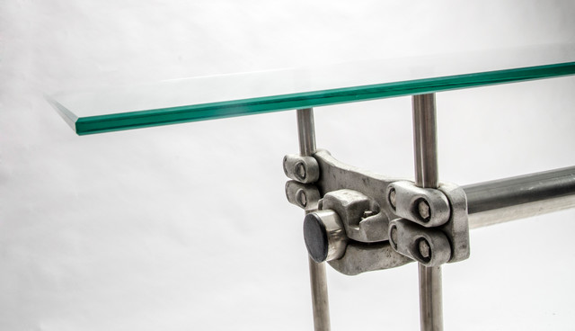 Design and Fabricate Custom Steel and Glass Table and Chair