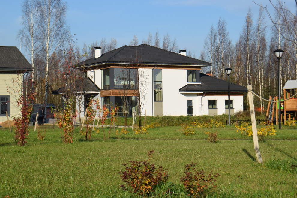 Юкки фасад коттедж