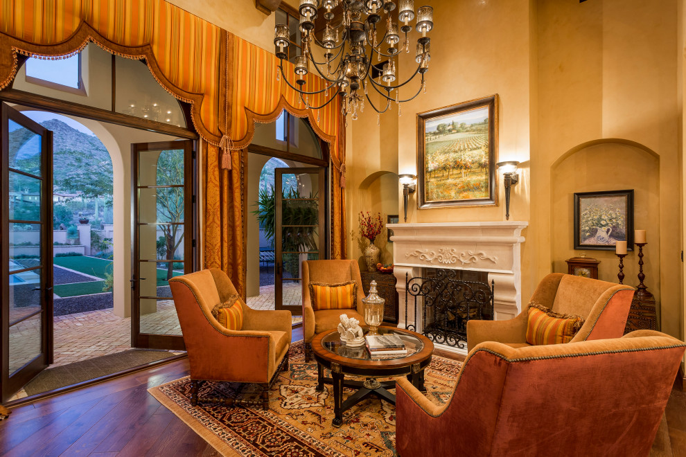 Silverleaf Upper Canyon Estate - Mediterranean - Living Room - Phoenix ...