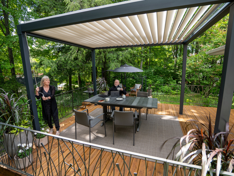 Terra Louvered Pergola adds comfort to your outdoor space Contemporary Patio Boston by