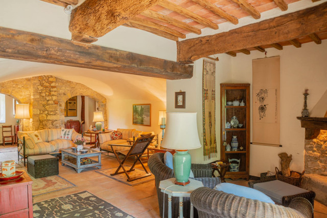 Interni Toscani lantlig-vardagsrum