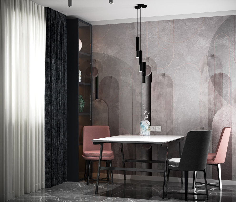 Дизайн интерьера кухни площадью 9,8м2