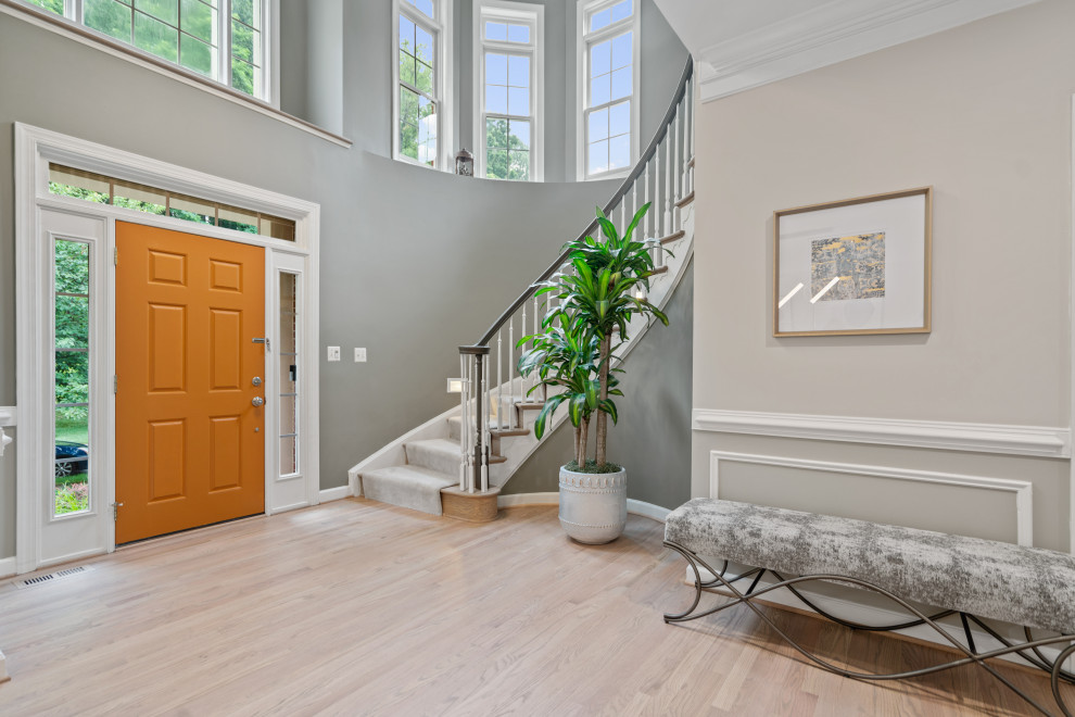 Inspiration for a huge transitional home design remodel in DC Metro