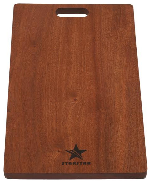 Starstar Hardwood Heavy Duty Sapele Wood Cutting Board For Kitchen, 9.8-15.7/8
