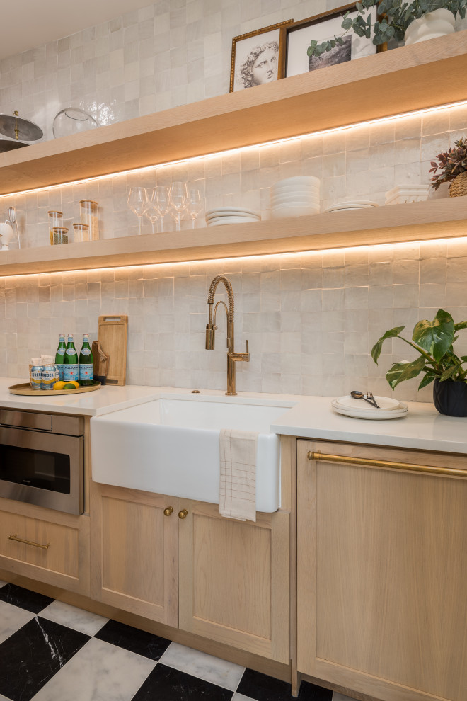 Transitional home design photo in Tampa