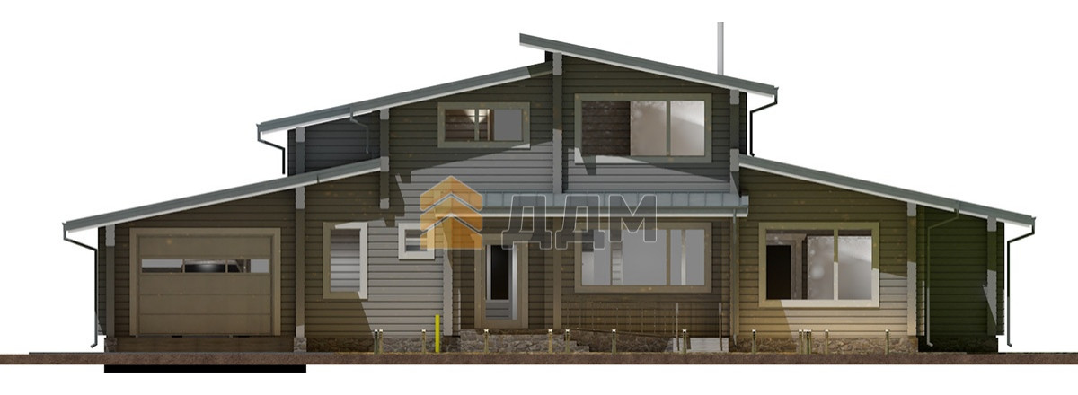 Дом из клееного бруса "Монтевиль"