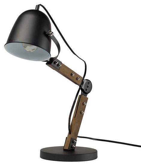 walnut desk lamp
