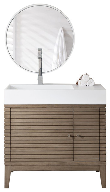 Linear 36 Whitewashed Walnut Single By James Martin