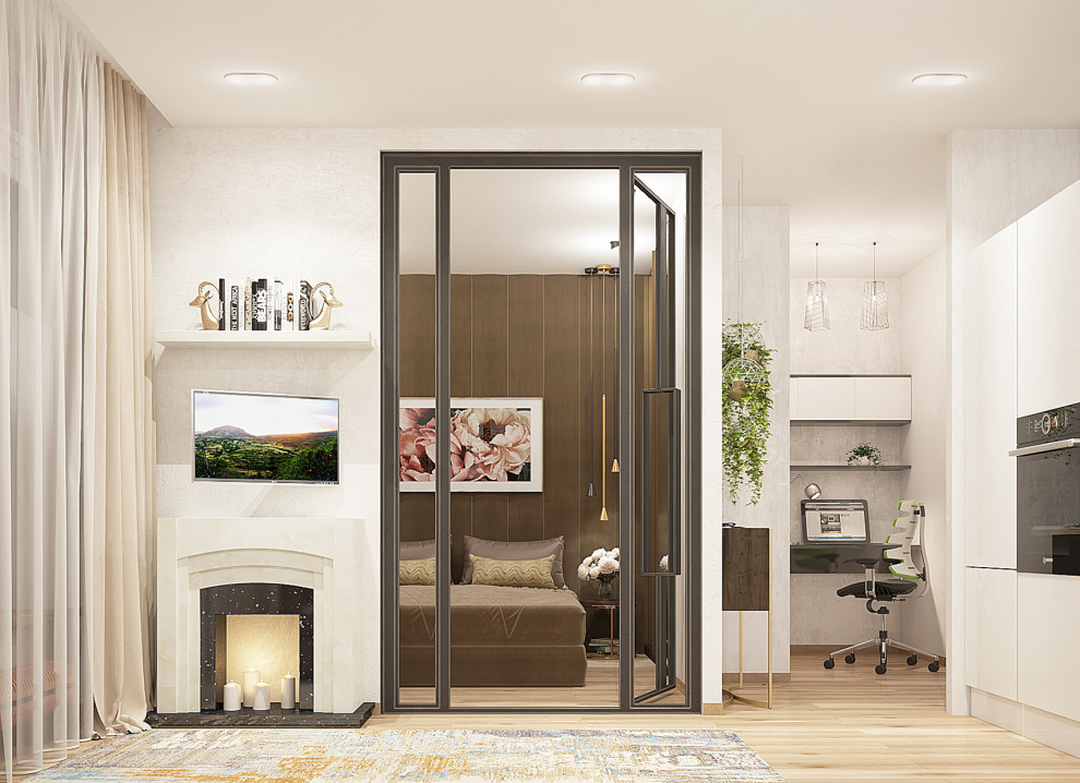 Квартира для двоих в американском стиле